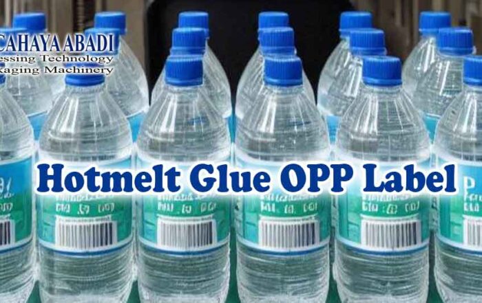Hot melt glue labeling machine