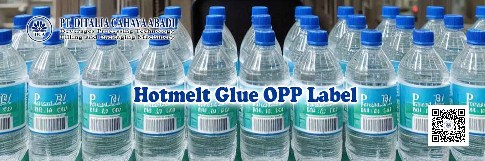 Hot melt glue labeling machine