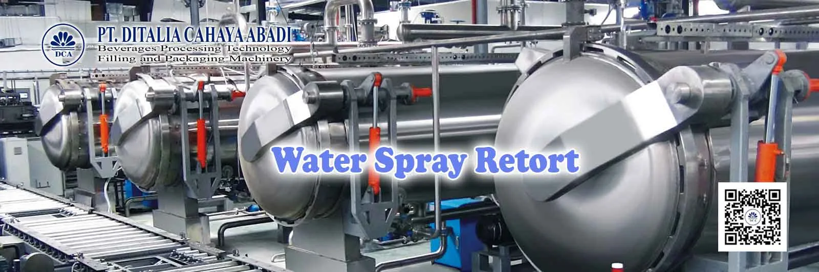 water spray retort