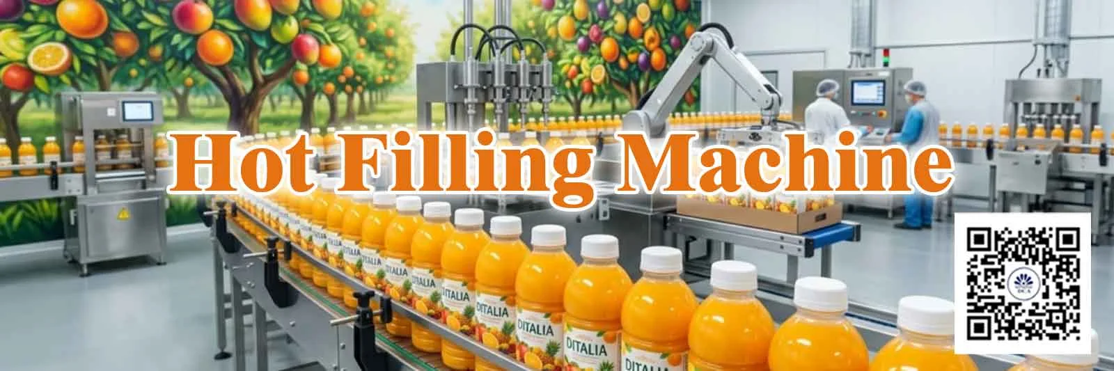 Mesin hot filling monoblock rinser-filler-capper kapasitas 3.000–36.000 botol/jam